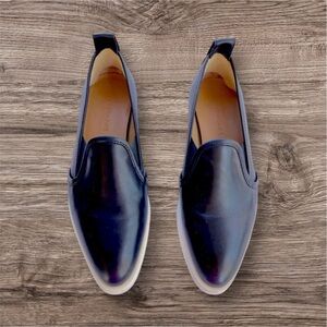 Everlane Italian Leather Loafers Pointed Toe Size 6 Black